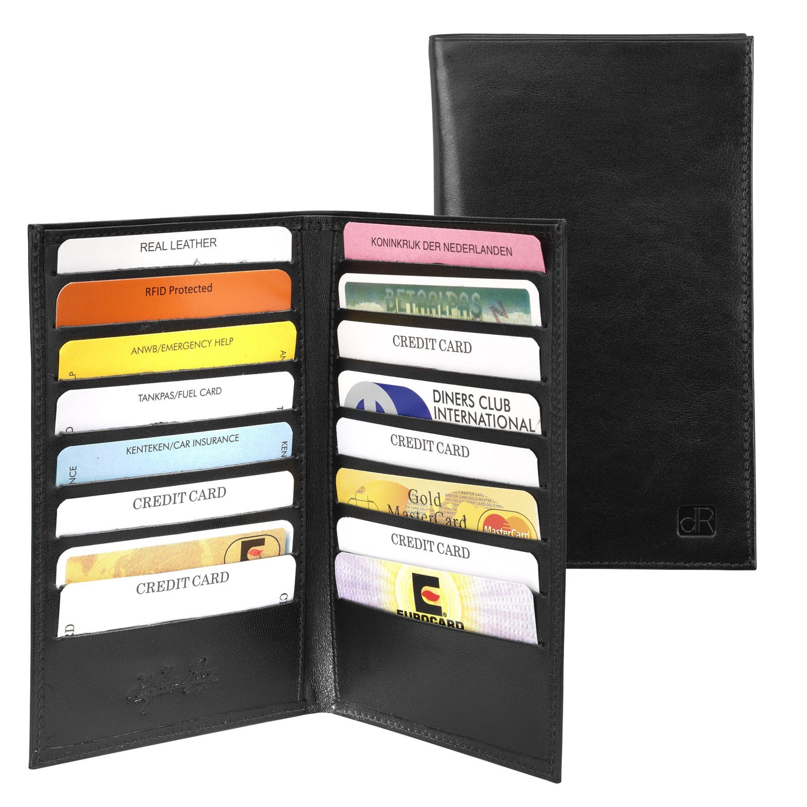 dR Amsterdam Creditcard-etui 2673 Zwart