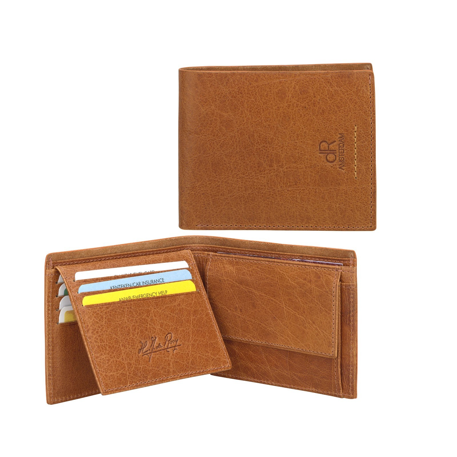 dR Amsterdam Billfold 91524 Camel