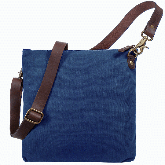 Saccoo Canvas 44416 Bern Schoudertas Navy