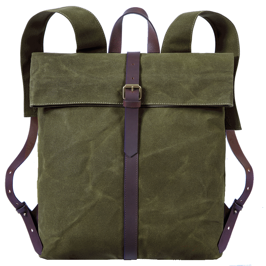 Saccoo Canvas 44407 Bergen Rugtas Green