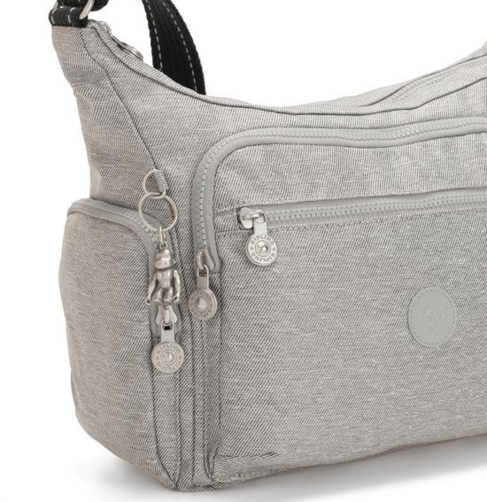 Schoudertas Kipling Gabbie Chalk Grey