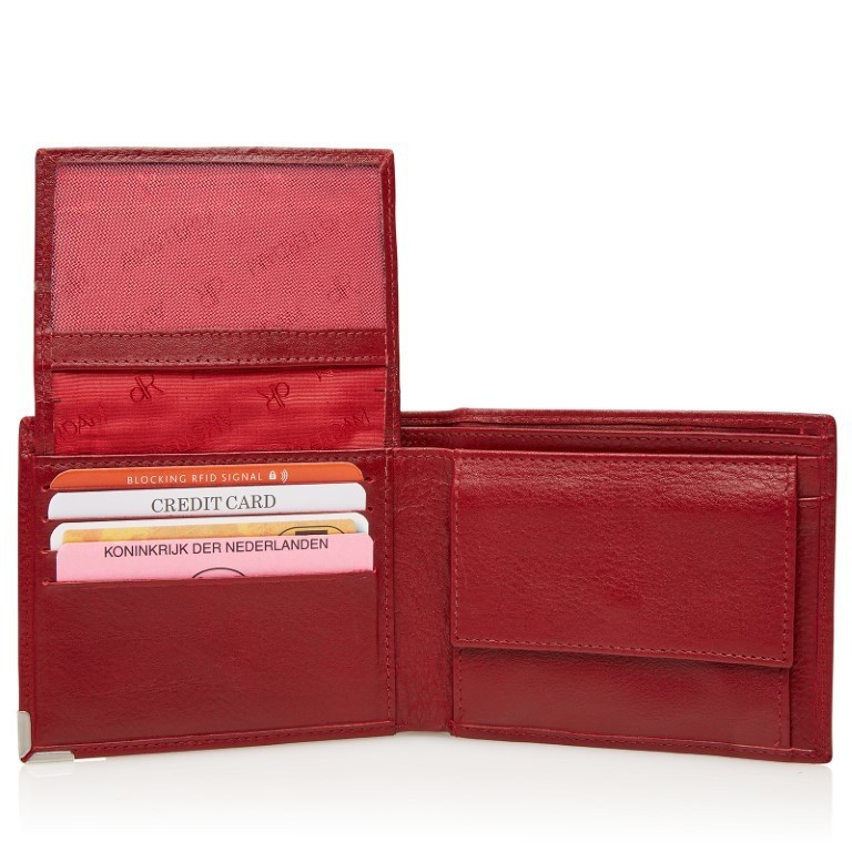 dR Amsterdam Billfold 15524 Rood