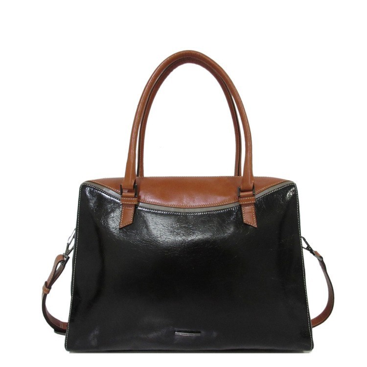 Handtas Claudio Ferrici Quattro Stagioni 13.3" Black/Brick
