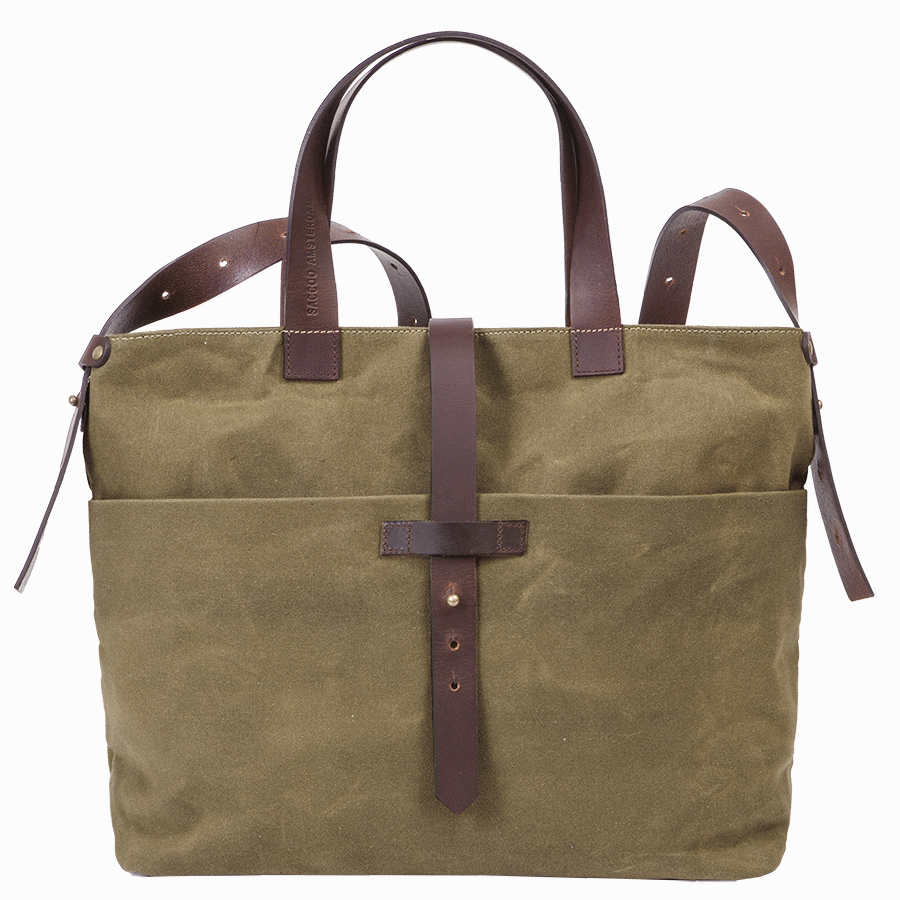 Saccoo Canvas 44402 Paris Schoudertas Khaki