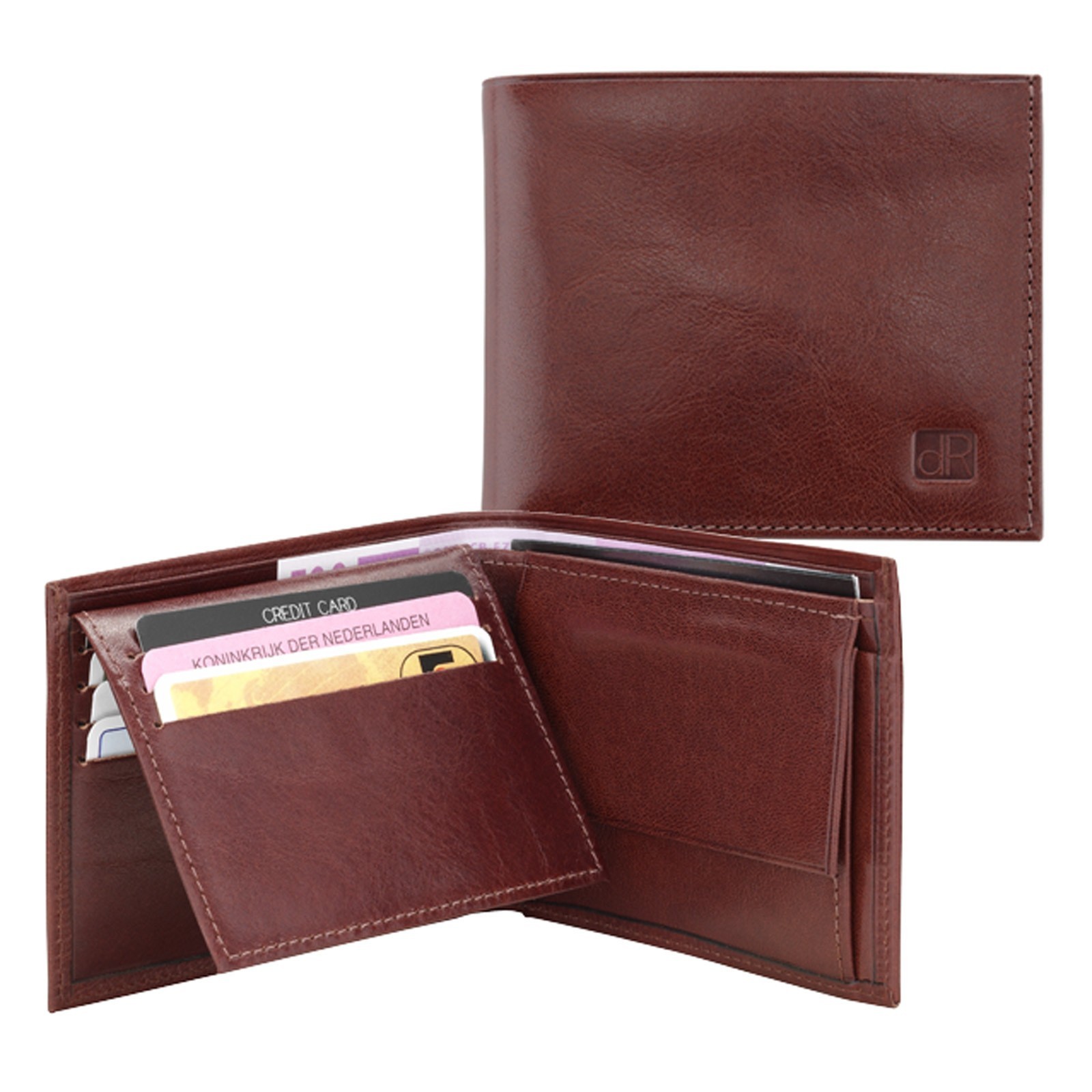 dR Amsterdam Billfold 2588 Chestnut