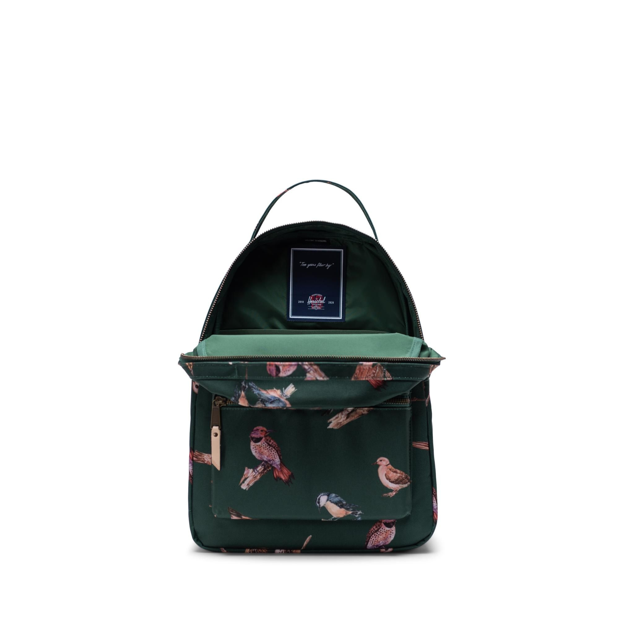 Herschel Rugtas Nova Mid Dark Green Birds