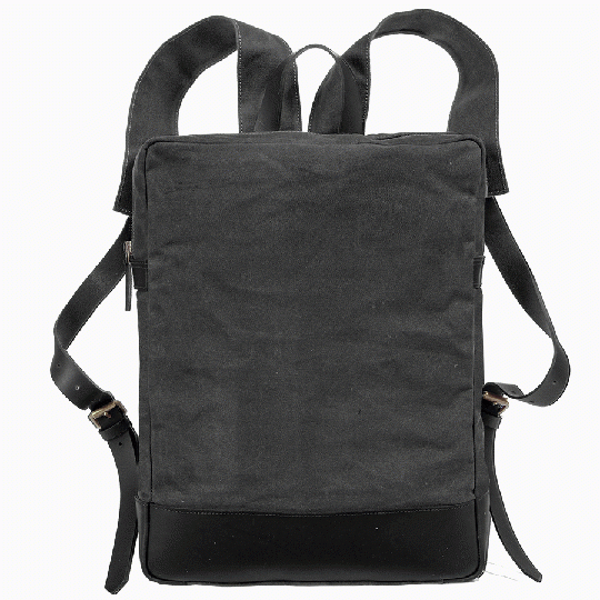 Saccoo Canvas 44414 Paras CV Rugtas Black