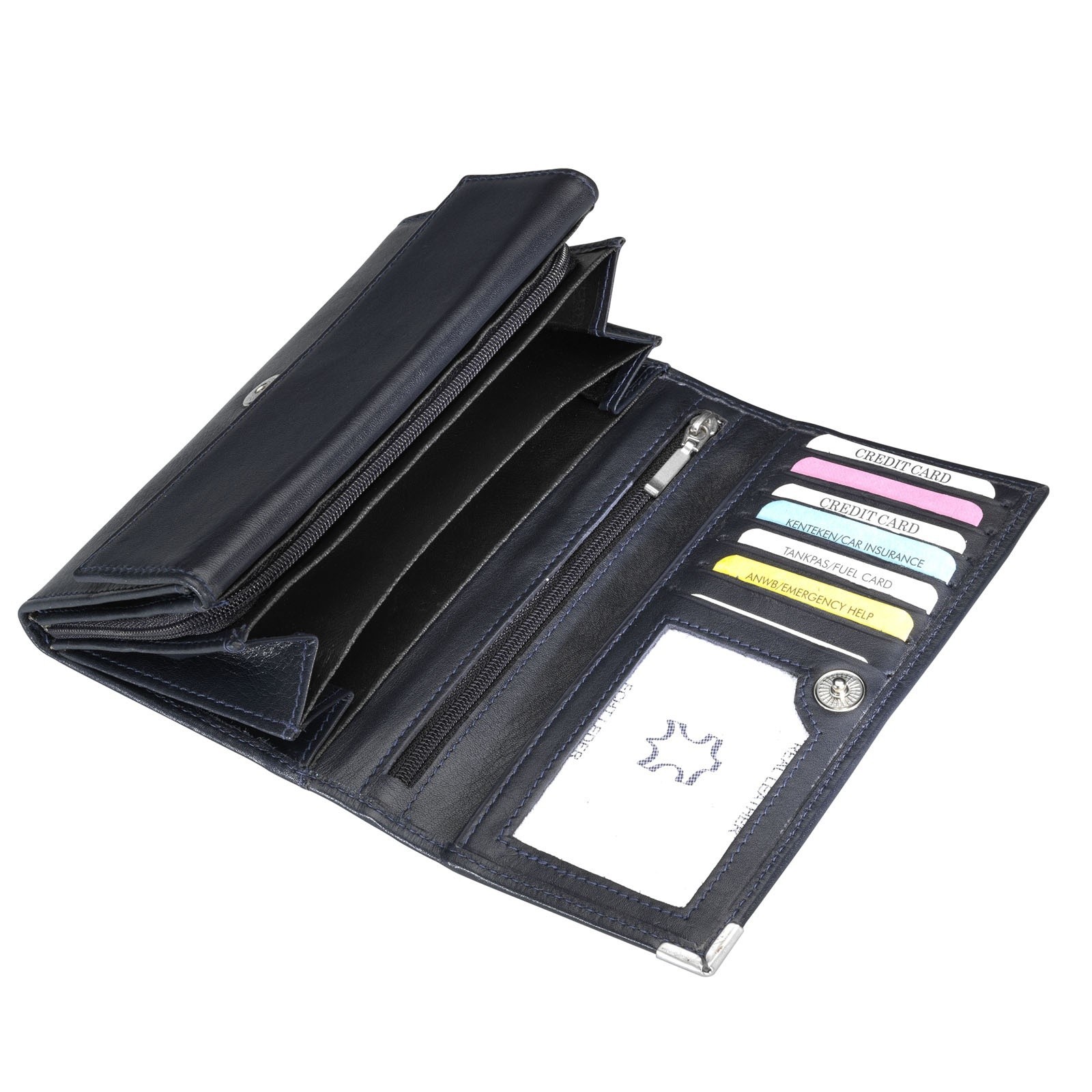 dR Amsterdam Damesportemonnee 15178 Blauw