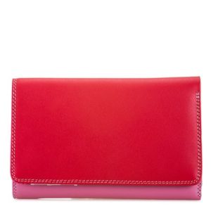My Walit 363 Medium Tri Fold W/Outer Zip Purse Ruby