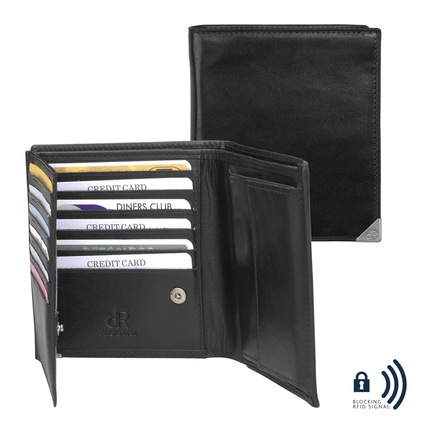dR Amsterdam Portefeuille 15704 Zwart