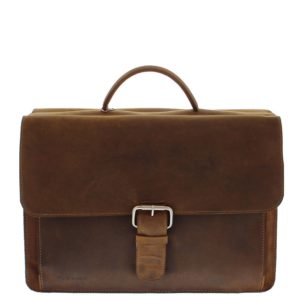 Plevier 553 Business Schoudertas Bruin Newton