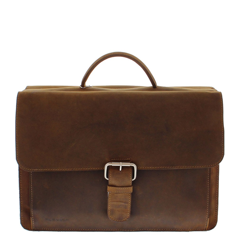 Plevier 553 Business Schoudertas Bruin Newton