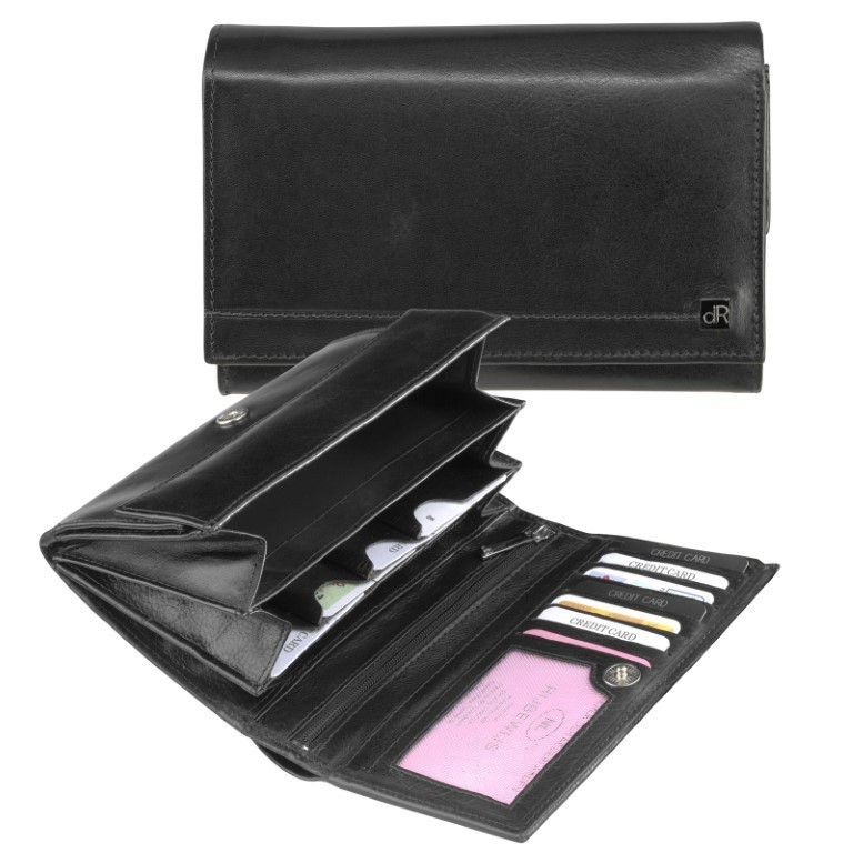 dR Amsterdam Damesportemonnee 118109 Zwart