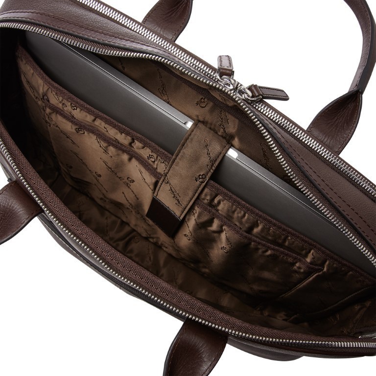 Castelijn & Beerens, 69 9476 Laptop bag double zip 15,6" + tablet Mocca