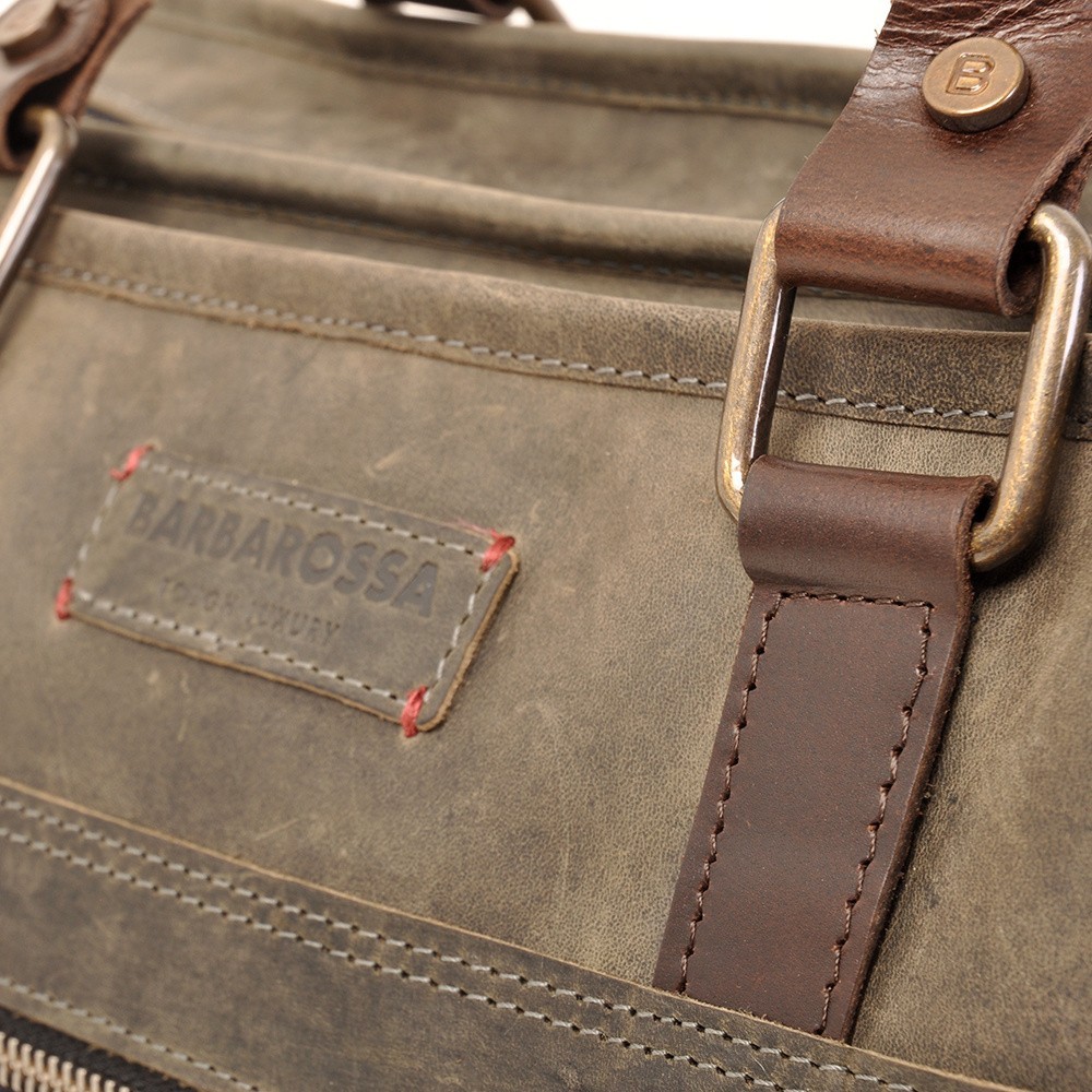 Barbarossa Ruvido 826-131 Double Section Businessbag Military