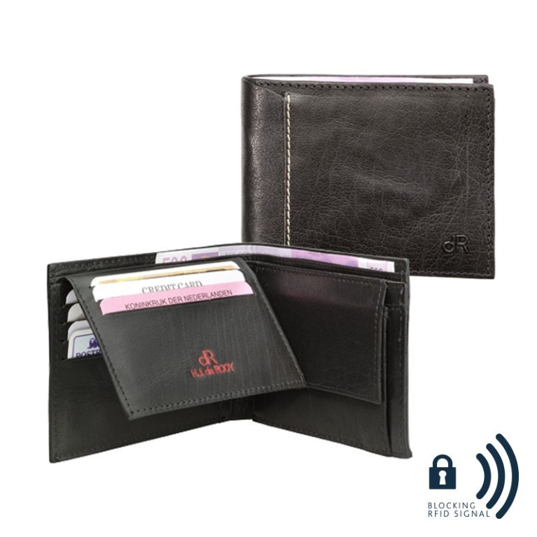 dR Amsterdam Billfold 78524 Zwart