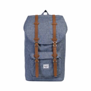 Herschel Rugtas Little America Dark Chambray Crosshatch