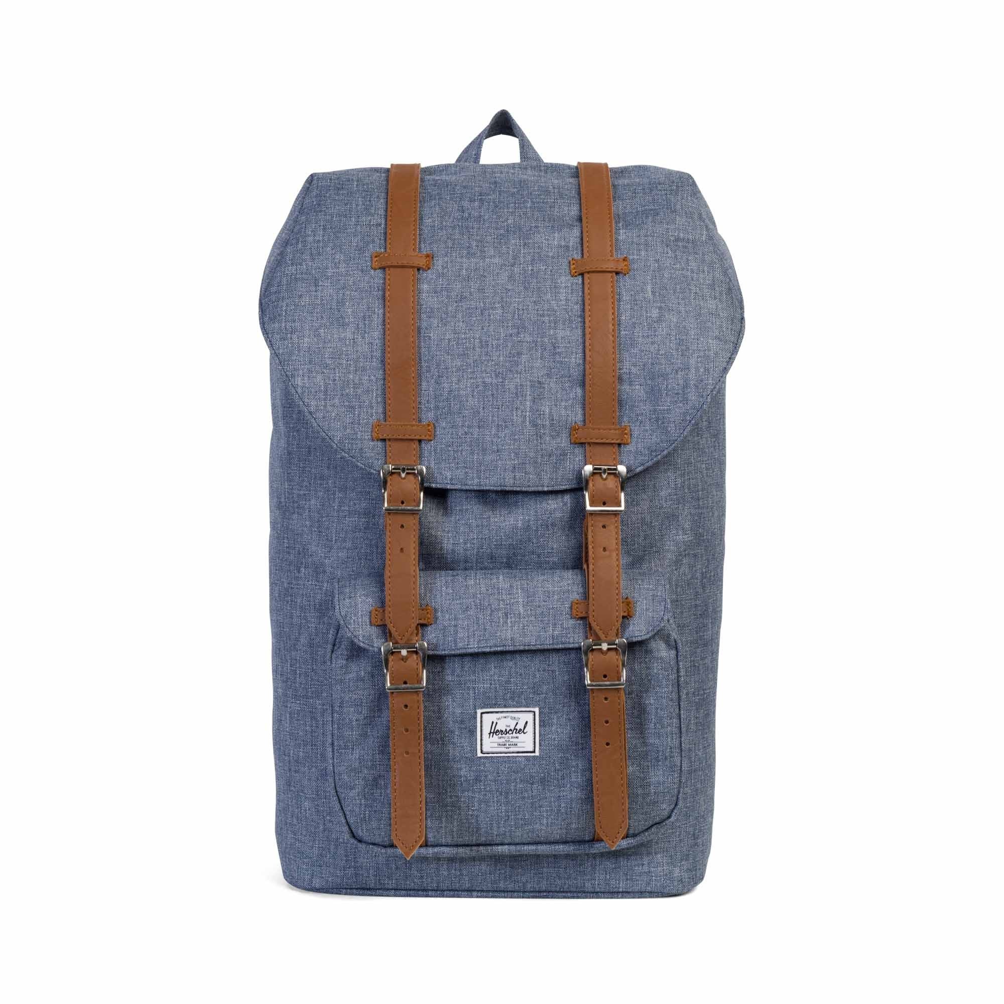 Herschel Rugtas Little America Dark Chambray Crosshatch