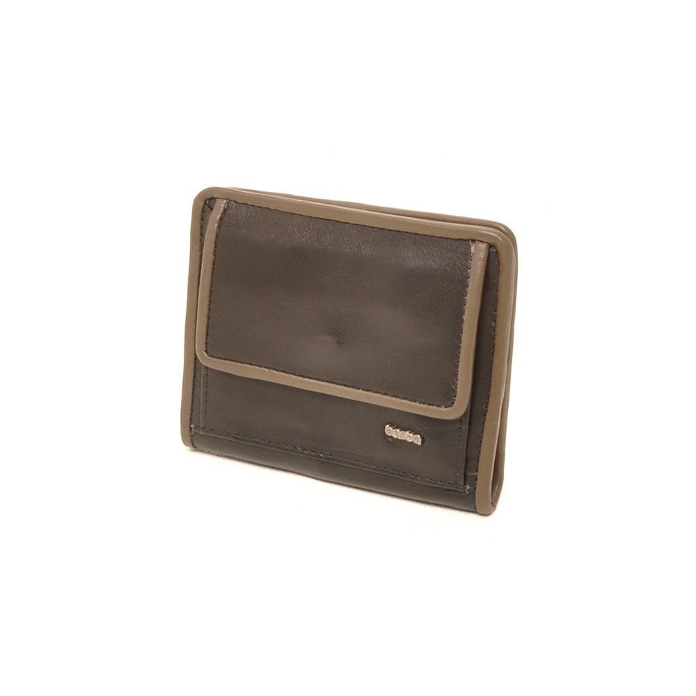 Berba Soft 001-411 Ladies Billfold Black-Taupe