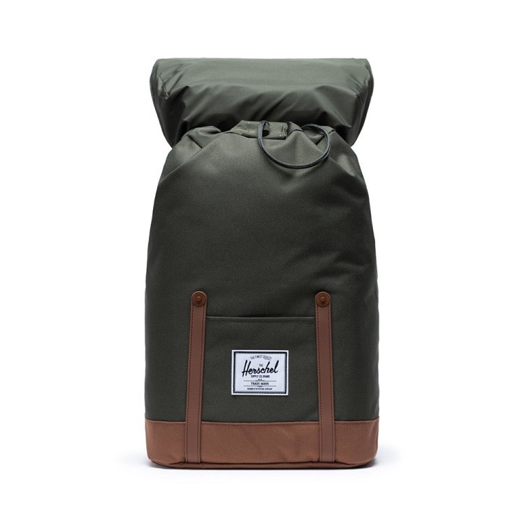 Herschel Rugtas Retreat Dark Olive/Saddle Brown