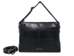 Claudio Ferrici 22044 Schoudertas Blauw Pelle Vecchia