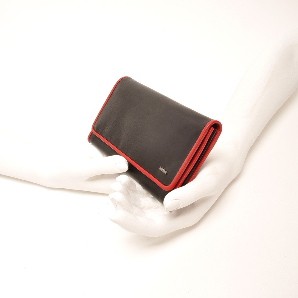 Berba Soft 001-403 Ladies Wallet Black-Red