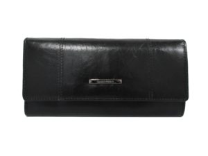 Claudio Ferrici 22047 Portemonnee Zwart Pelle Vecchia