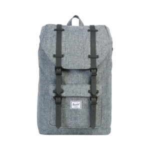 Herschel Rugtas Little America Mid Volume Raven Crosshatch Black