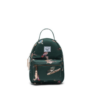 Herschel Rugtas Nova Mini Dark Green Birds