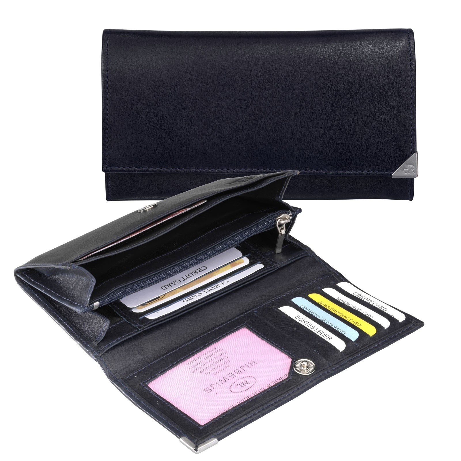 dR Amsterdam Damesportemonnee 15159 Blauw