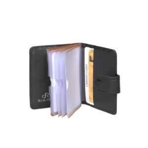 dR Amsterdam Creditcard Etui 6 CC 24692 Crocoprint Zwart