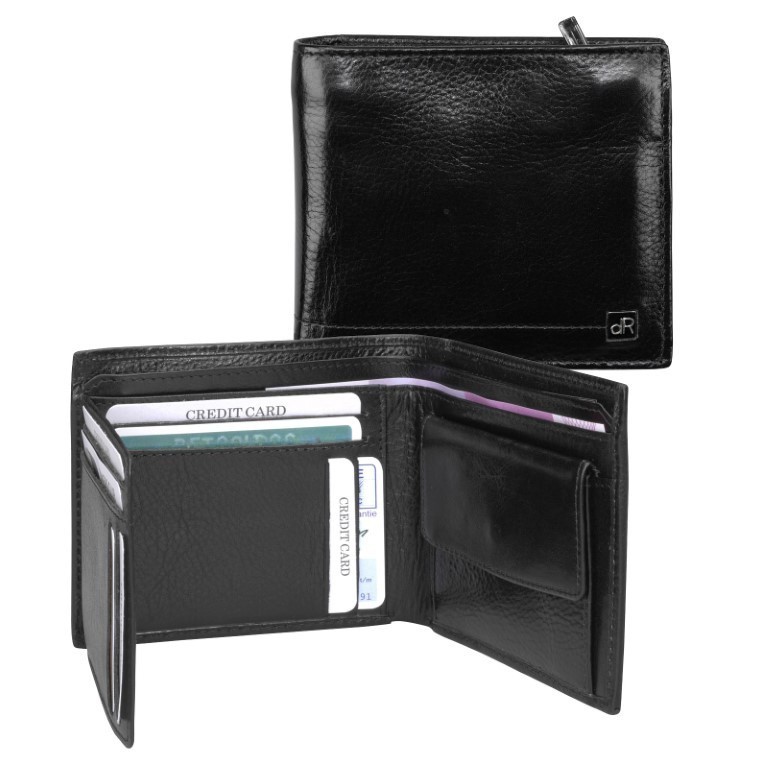dR Amsterdam Billfold 118539 Zwart