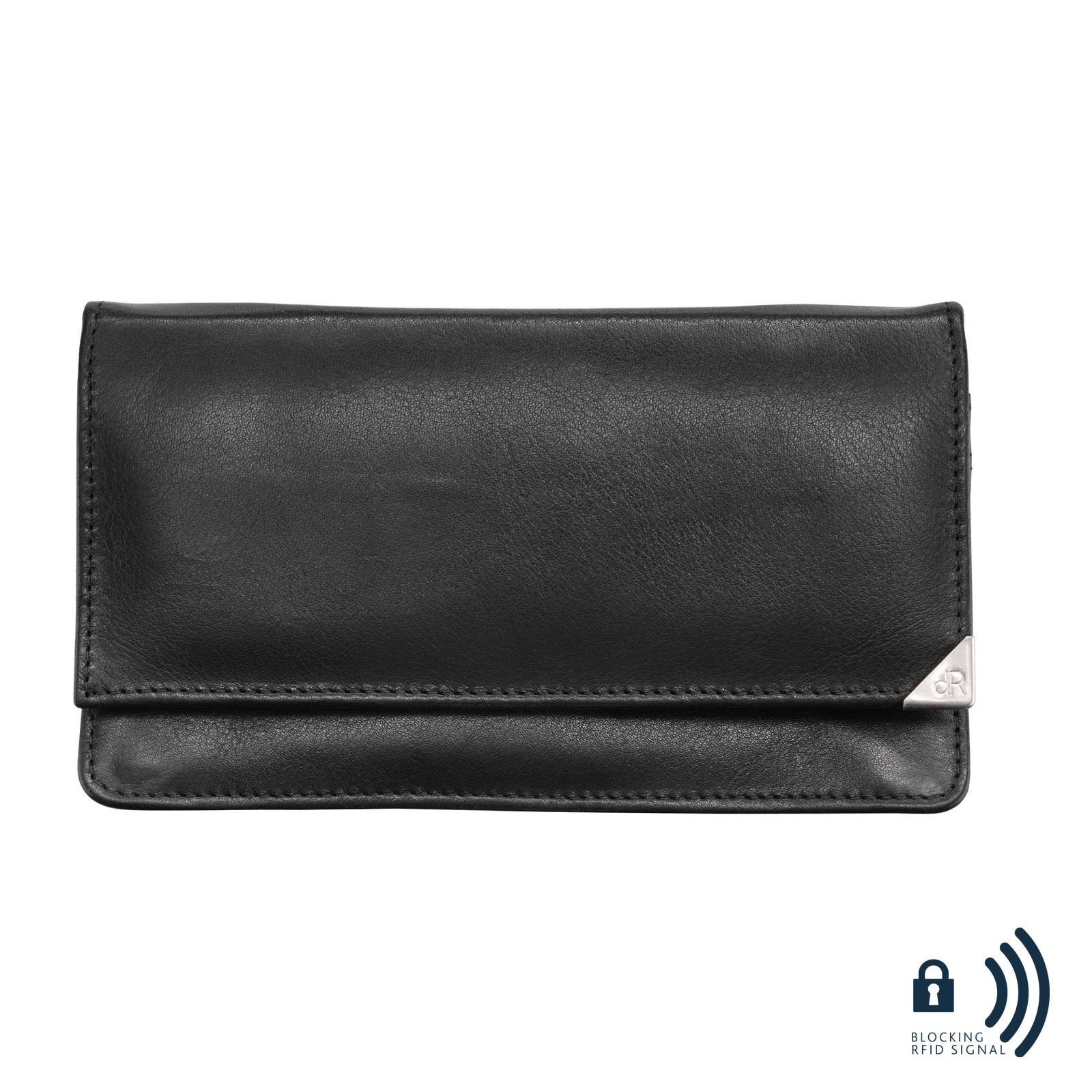 dR Amsterdam Damesportemonnee 15190 Zwart