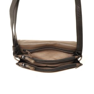 Berba Soft 005-474 Flapbag Black-Taupe