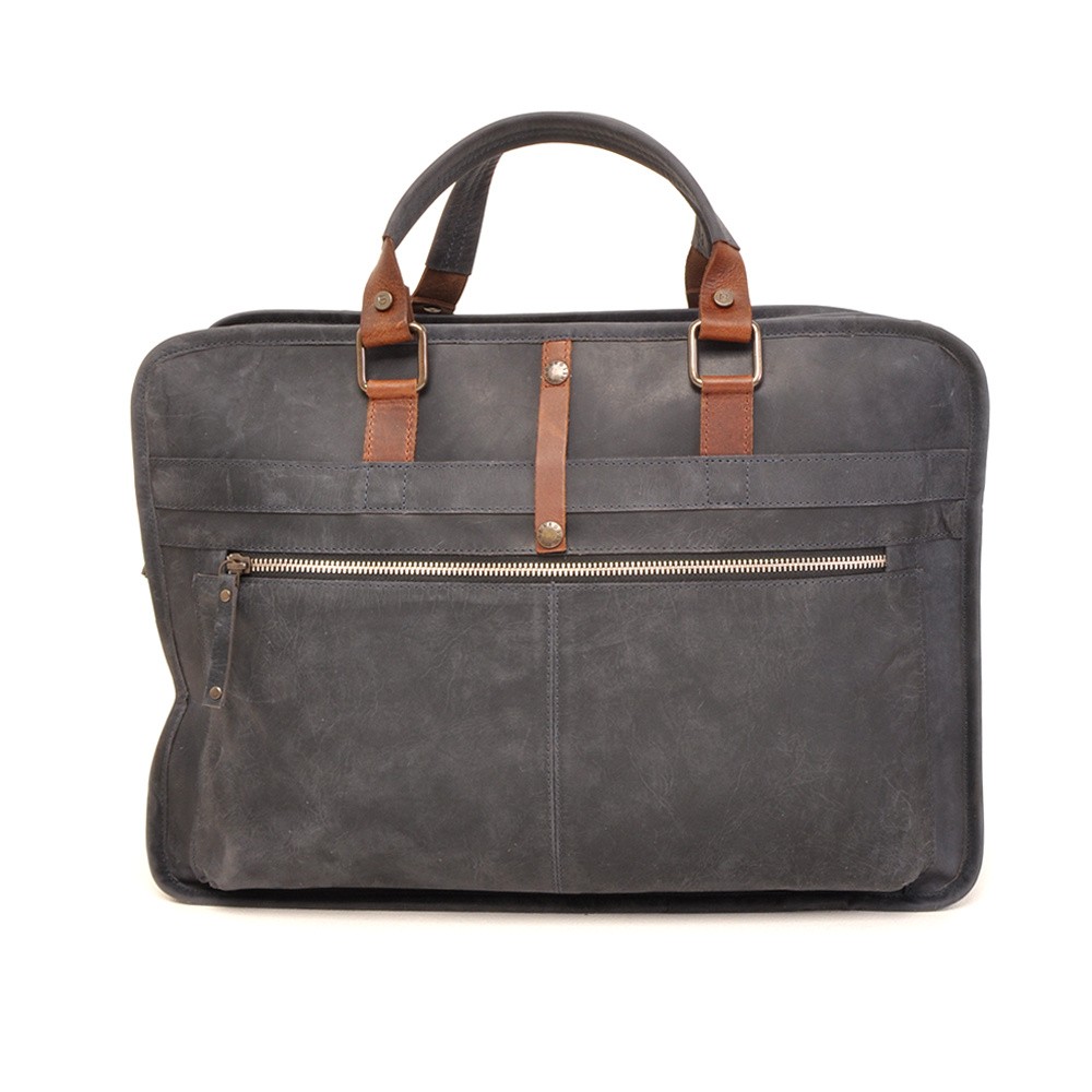 Barbarossa Ruvido 826-132 Double Section Businessbag Navy
