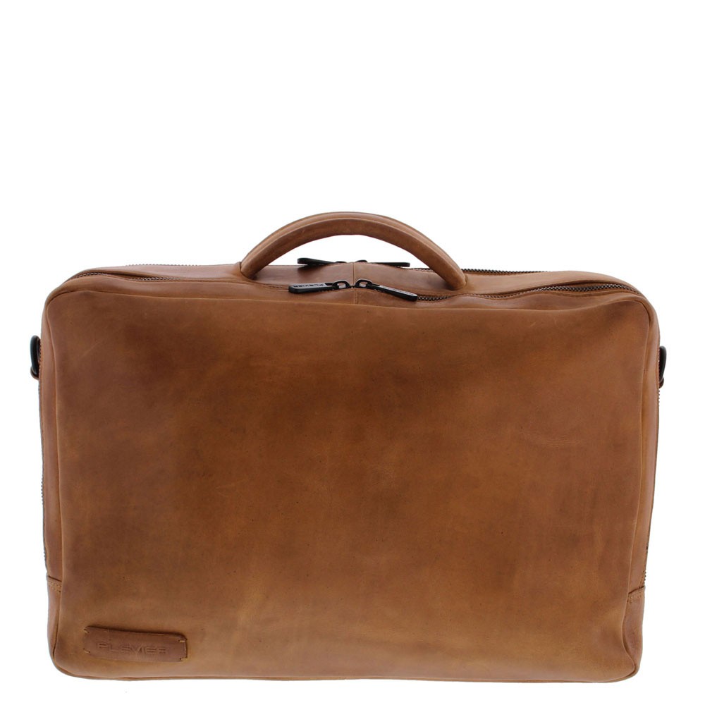 Plevier 708 Business Schoudertas Cognac Devon