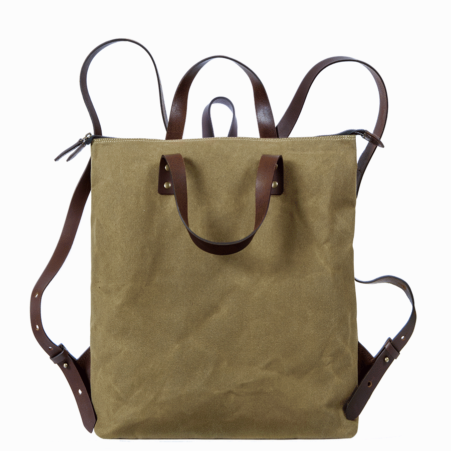 Saccoo Canvas 44409 Stockholm M Rugtas Khaki