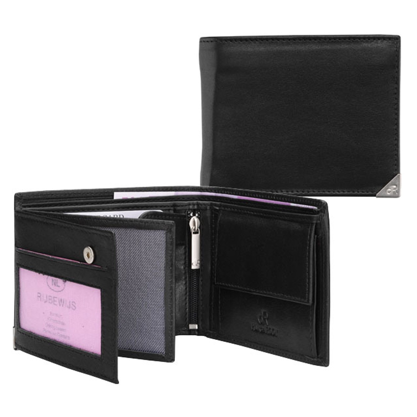 dR Amsterdam Billfold 15521 Zwart