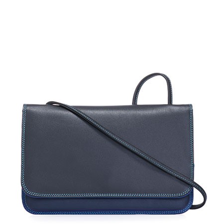 My Walit 513 Full Flap Multicomp Shoulder Clutch Black Pace