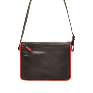 Berba Soft 005-576 Flap Bag Large Black-Red