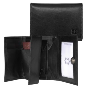 dR Amsterdam Herenportemonnee 2231 Zwart