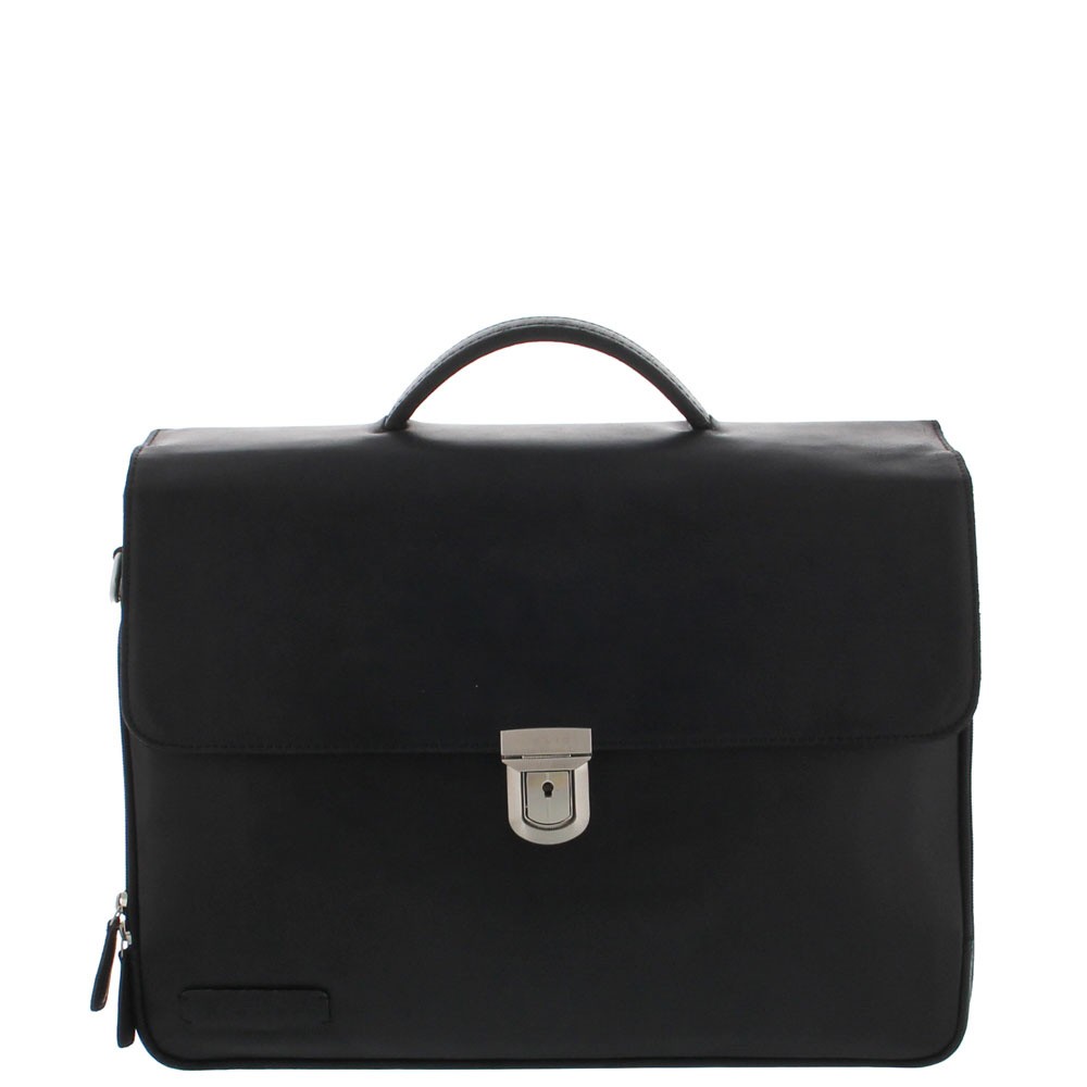 Plevier 33. Business Schoudertas Plevier Zwart Oxford