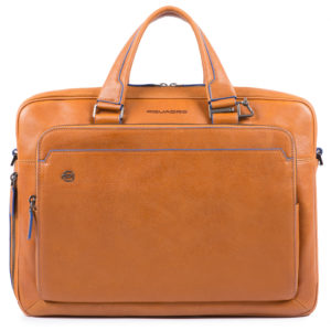 Piquadro B2S CA4027 Portfolio Computer Briefcase Cognac