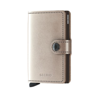 Secrid Miniwallet Metallic Champagne Brown