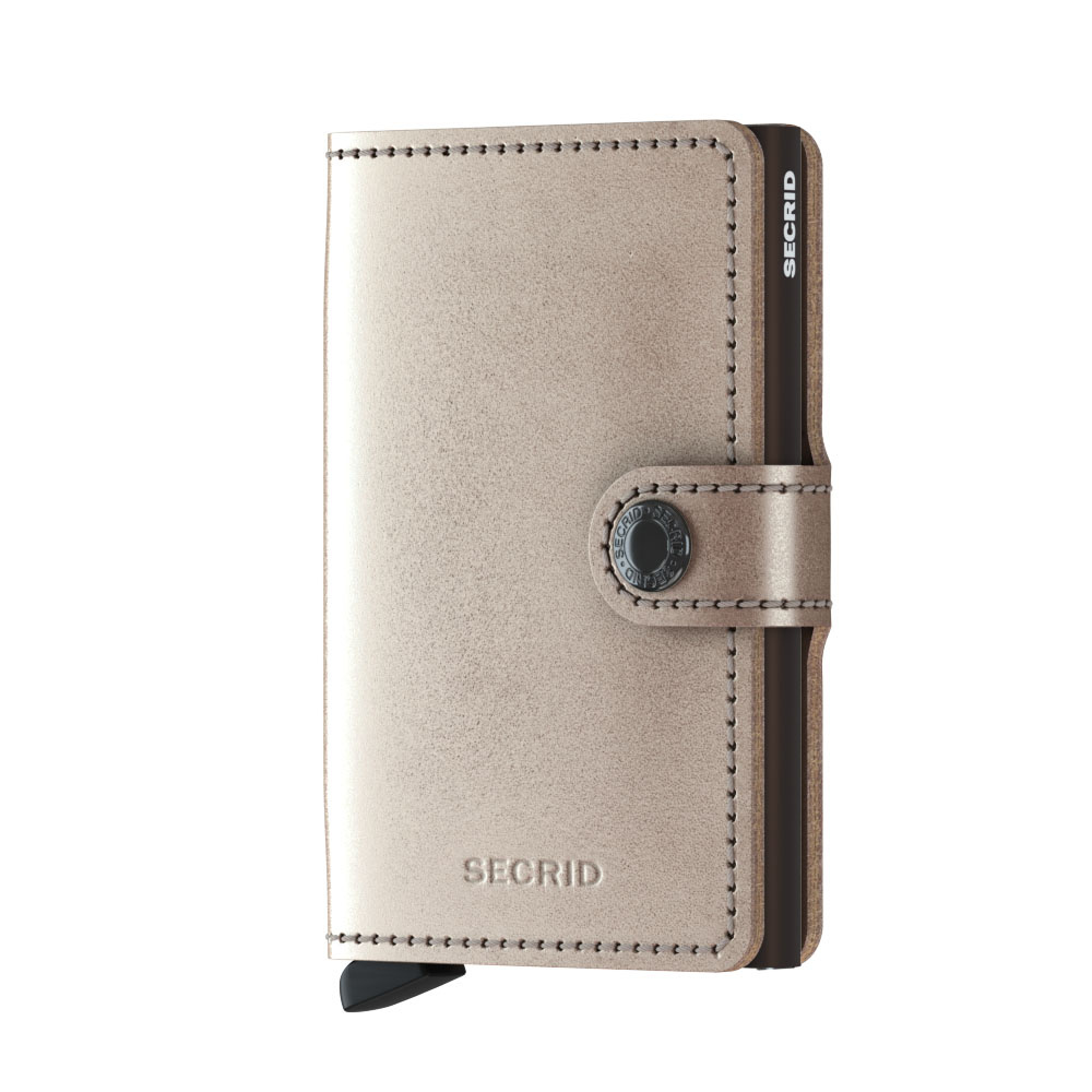 Secrid Miniwallet Metallic Champagne Brown
