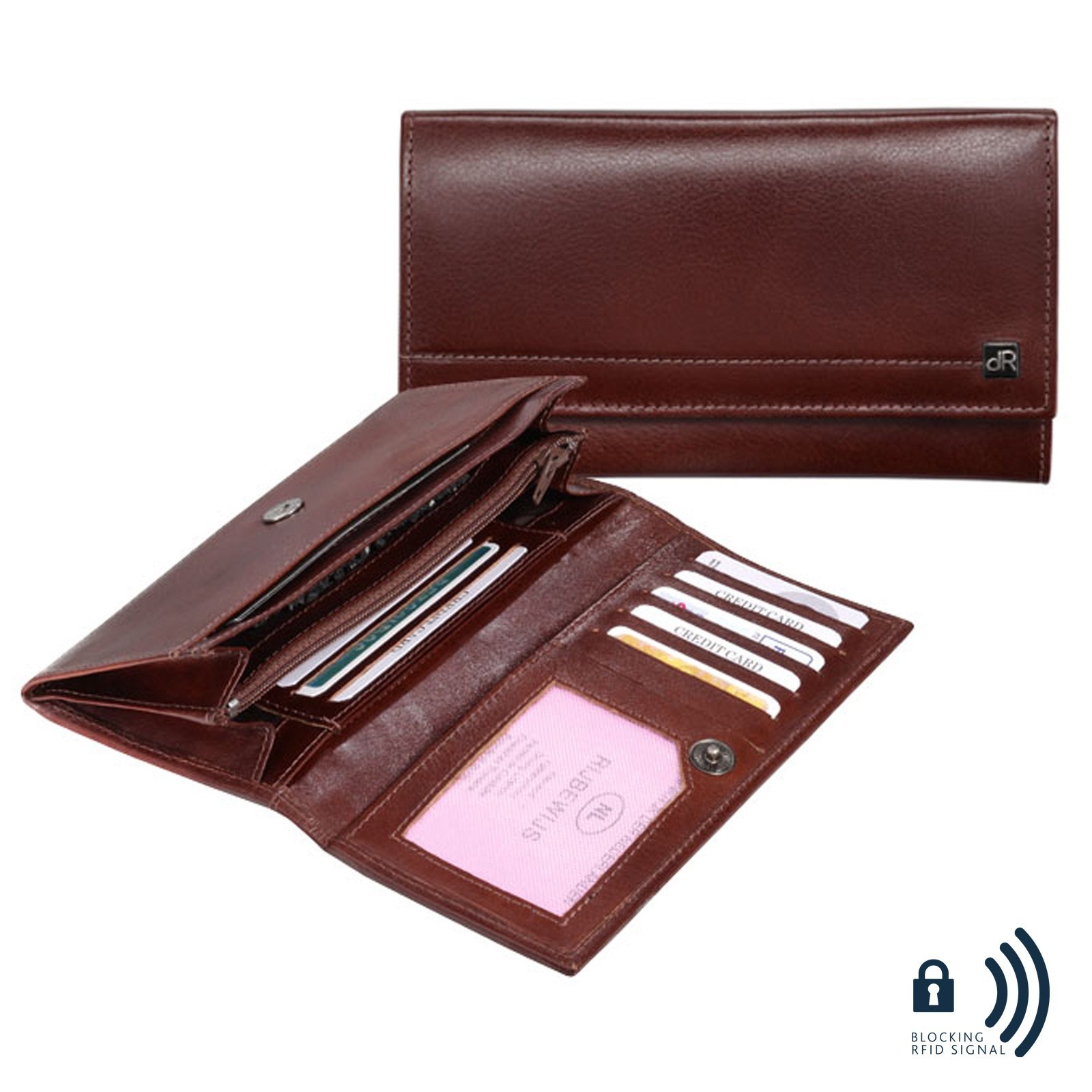 dR Amsterdam Damesportemonnee 118159 Chestnut