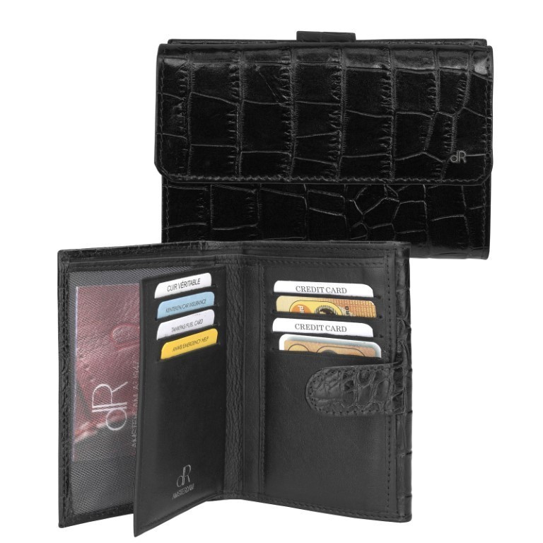 dR Amsterdam Damesportemonnee 24119 Zwart