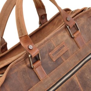 Barbarossa Ruvido 826-132 Double Section Businessbag Coffee