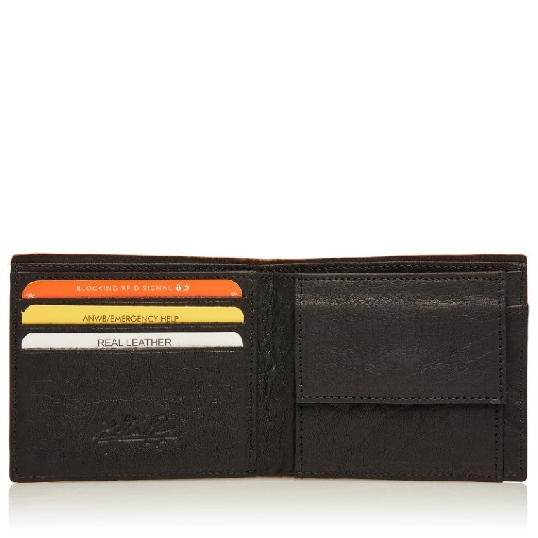 dR Amsterdam Billfold 91564 Zwart