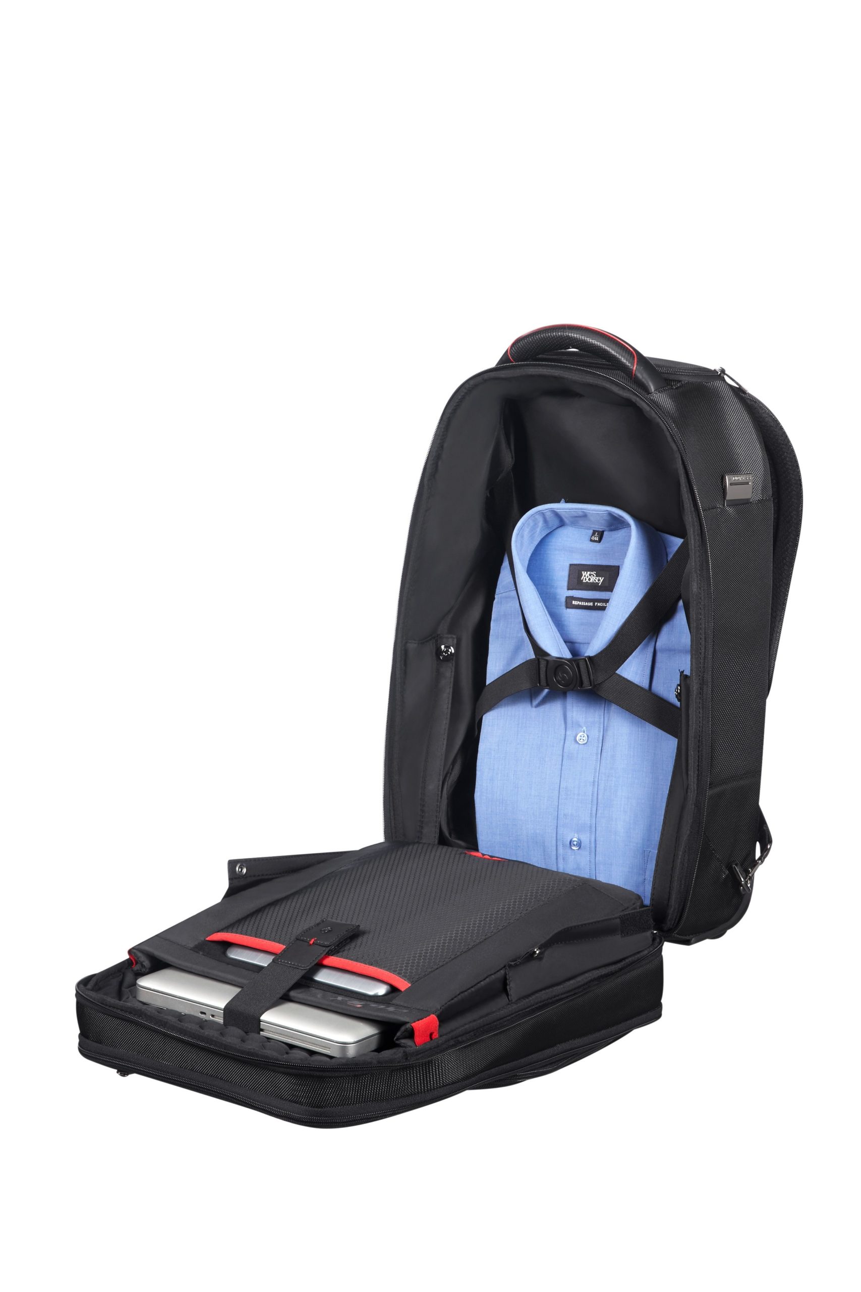 Samsonite Pro-DLX 5 Laptop Backpack/Wheels 17.3" Black